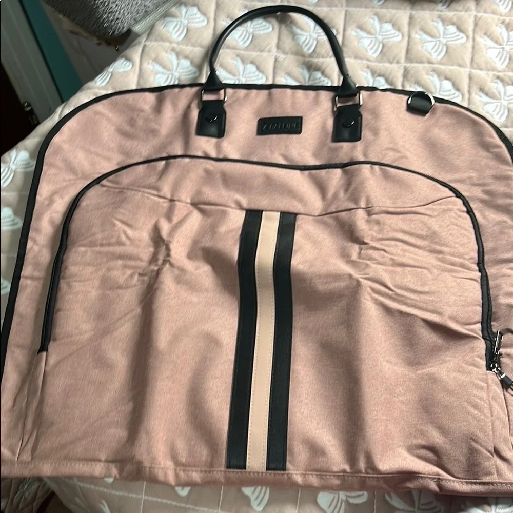 Pink and Black Travel Garment Bag